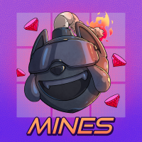 Cover art for Mine Rush, a Mines original minted with Bluestuff Mint